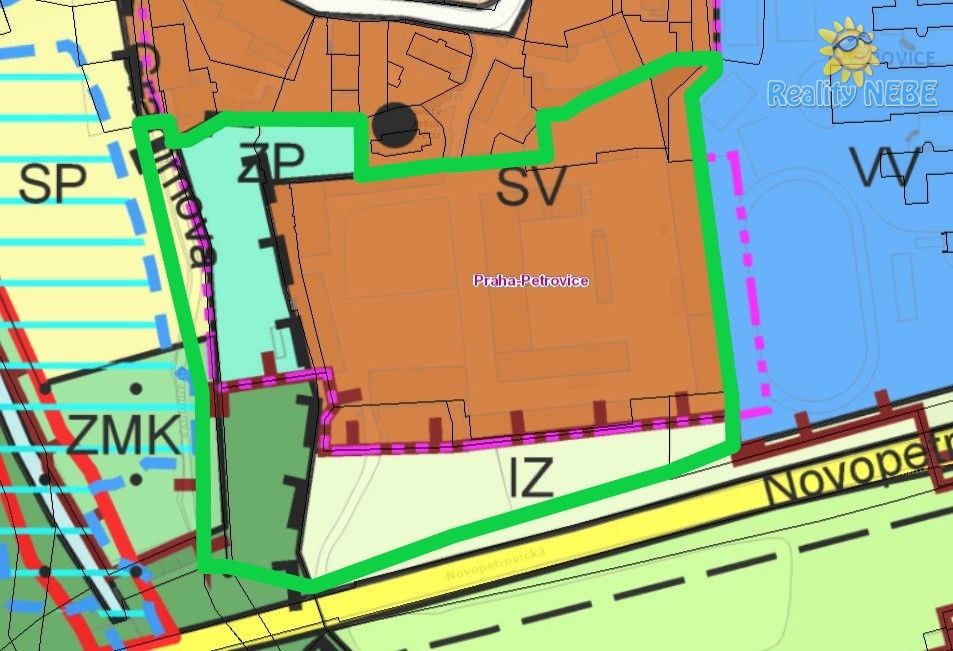 Pozemky pro bydlení, Novopetrovická, Praha, 38 977 m² - 2