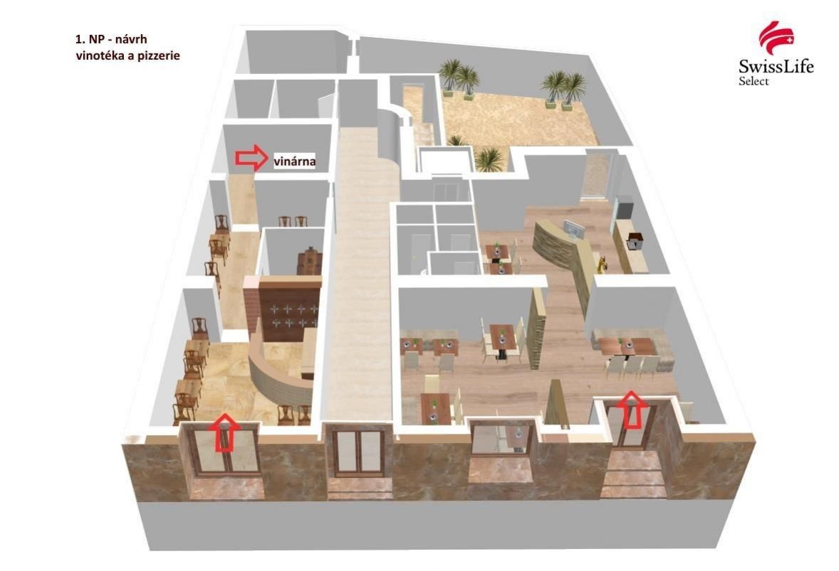 Prodej obchodní prostory - Francouzská, Brno, 404 m²