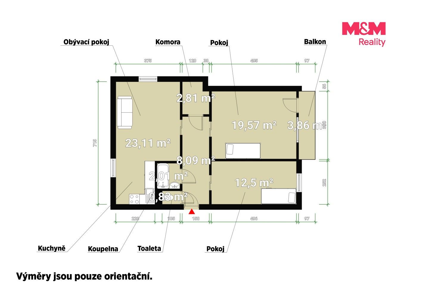 Byt 3+kk · 69 m² · Pod Záhorskem, Plzeň - 4