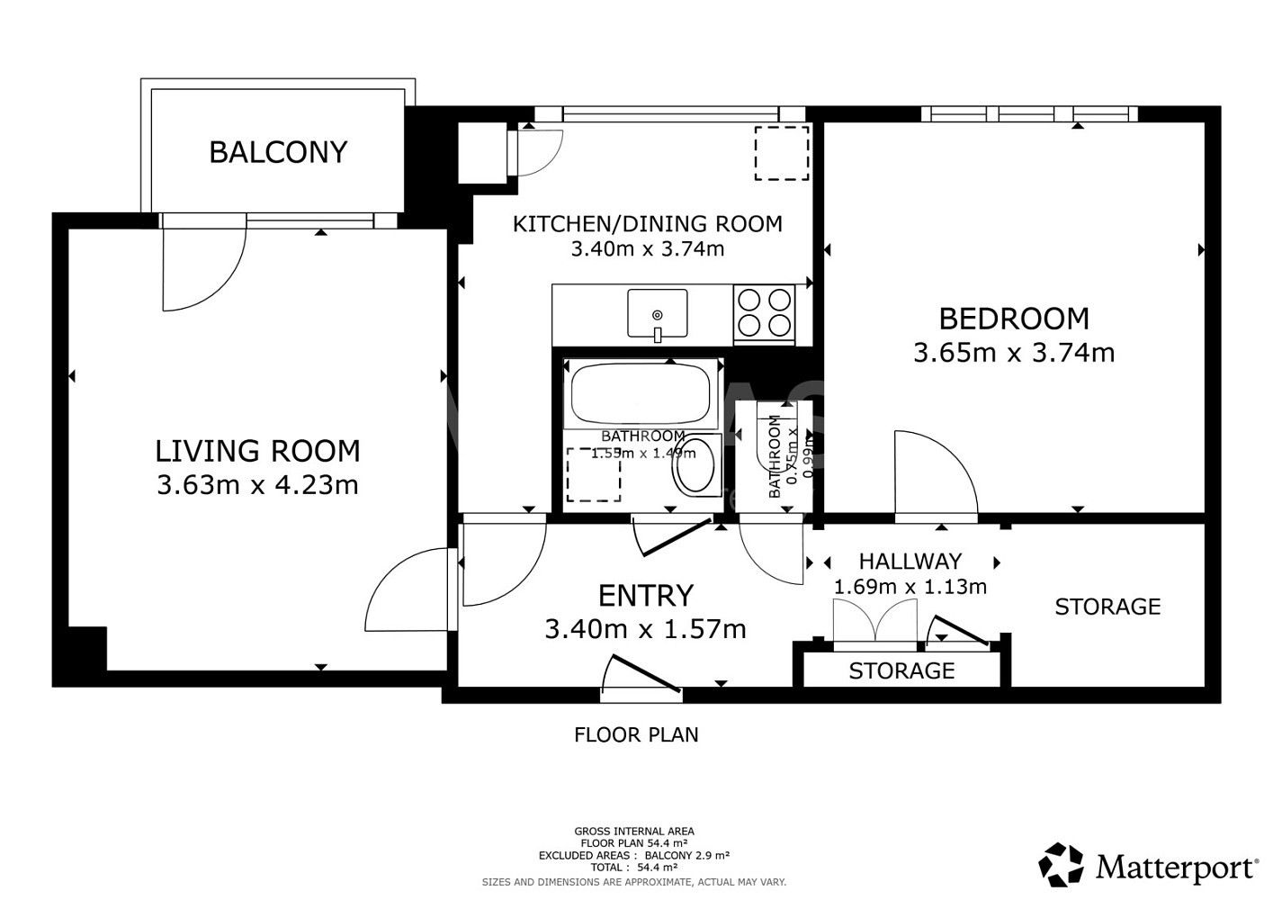 Prodej byt 2+1 - Spojovací, Čelákovice, okres Praha-východ, 52 m² - 5