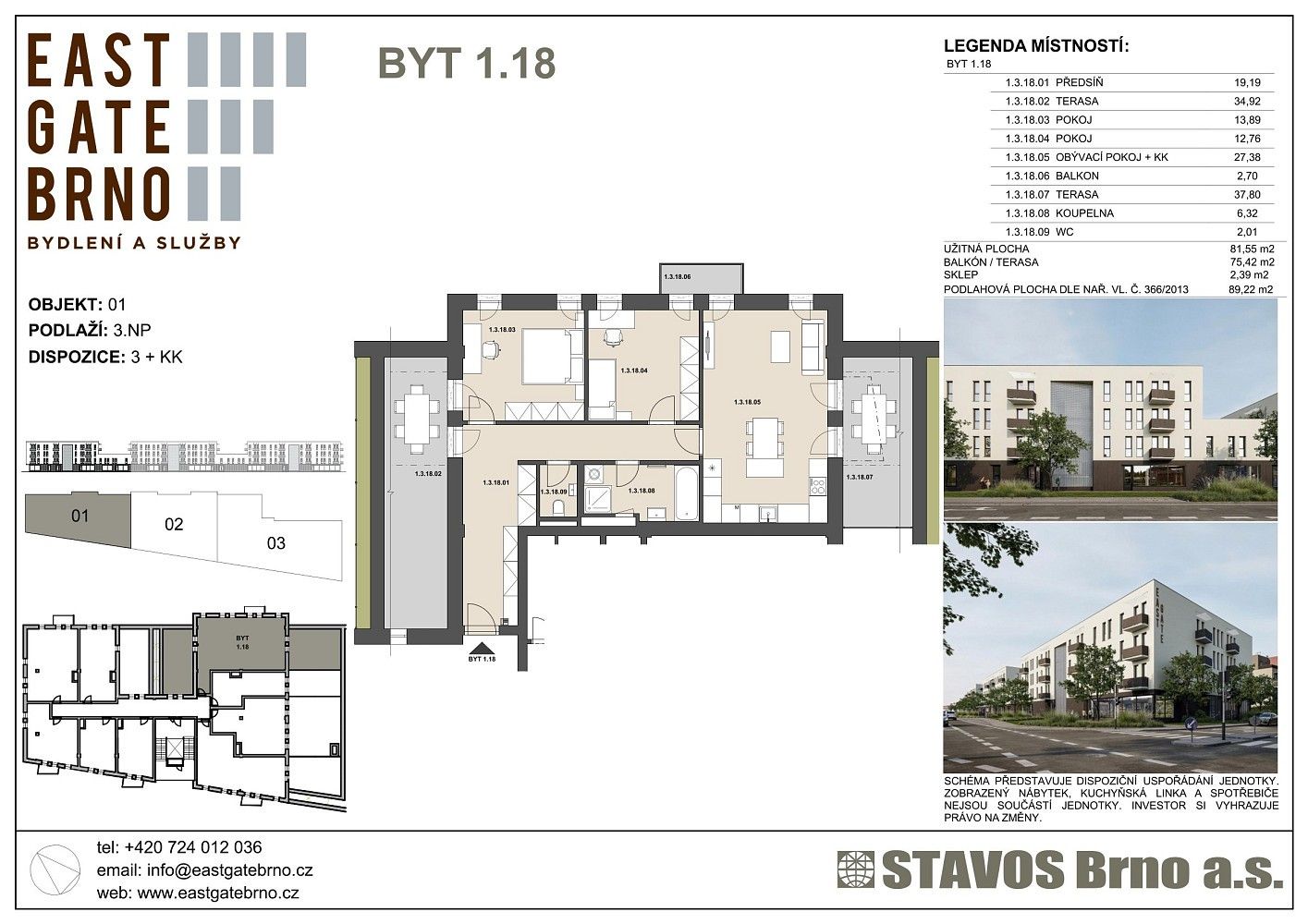 3+kk, Brno, okres Brno-město, Jihomoravský kraj, 81,9 m² - 2