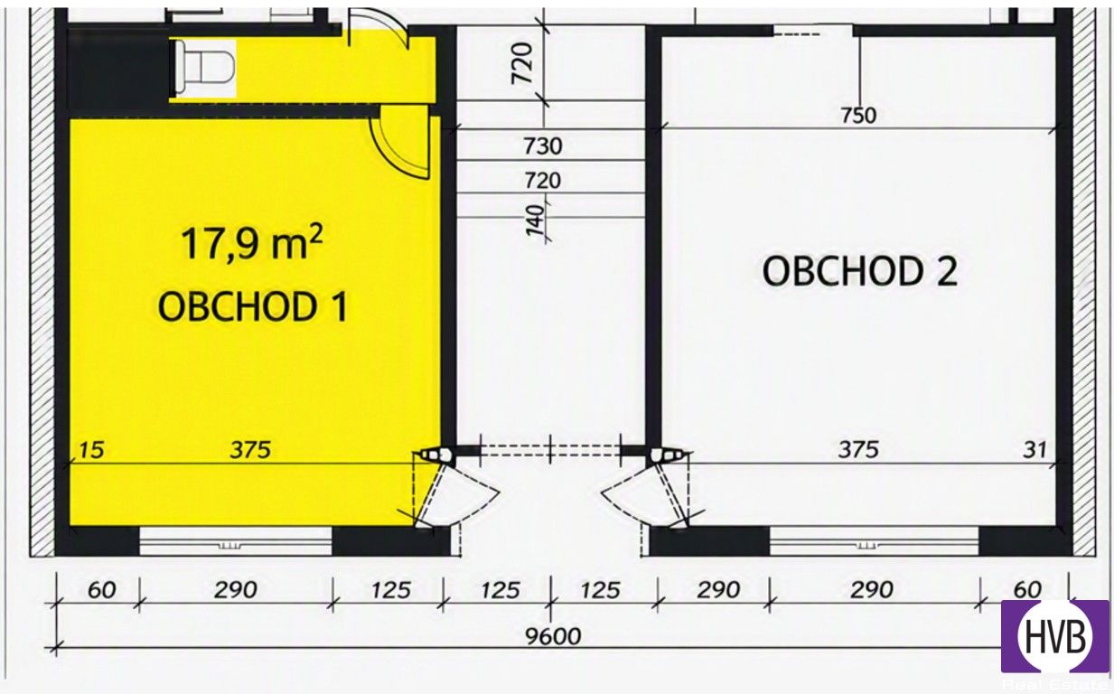 Obchodní prostory, Praha Vinohrady, 18 m² - 2