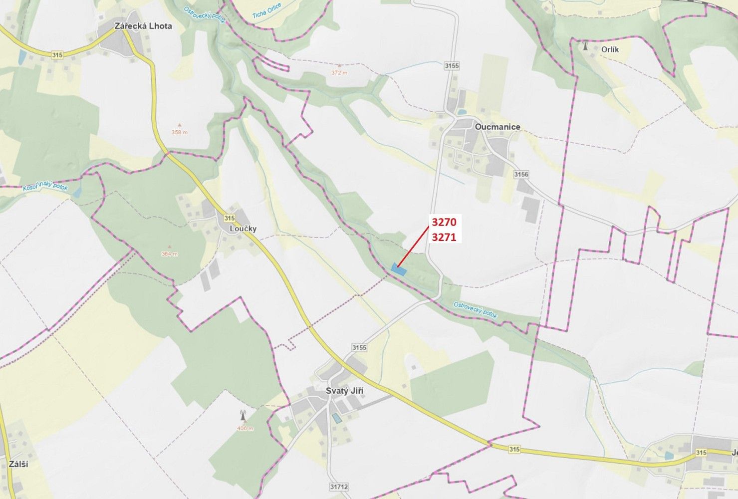 Les, 5 003 m²