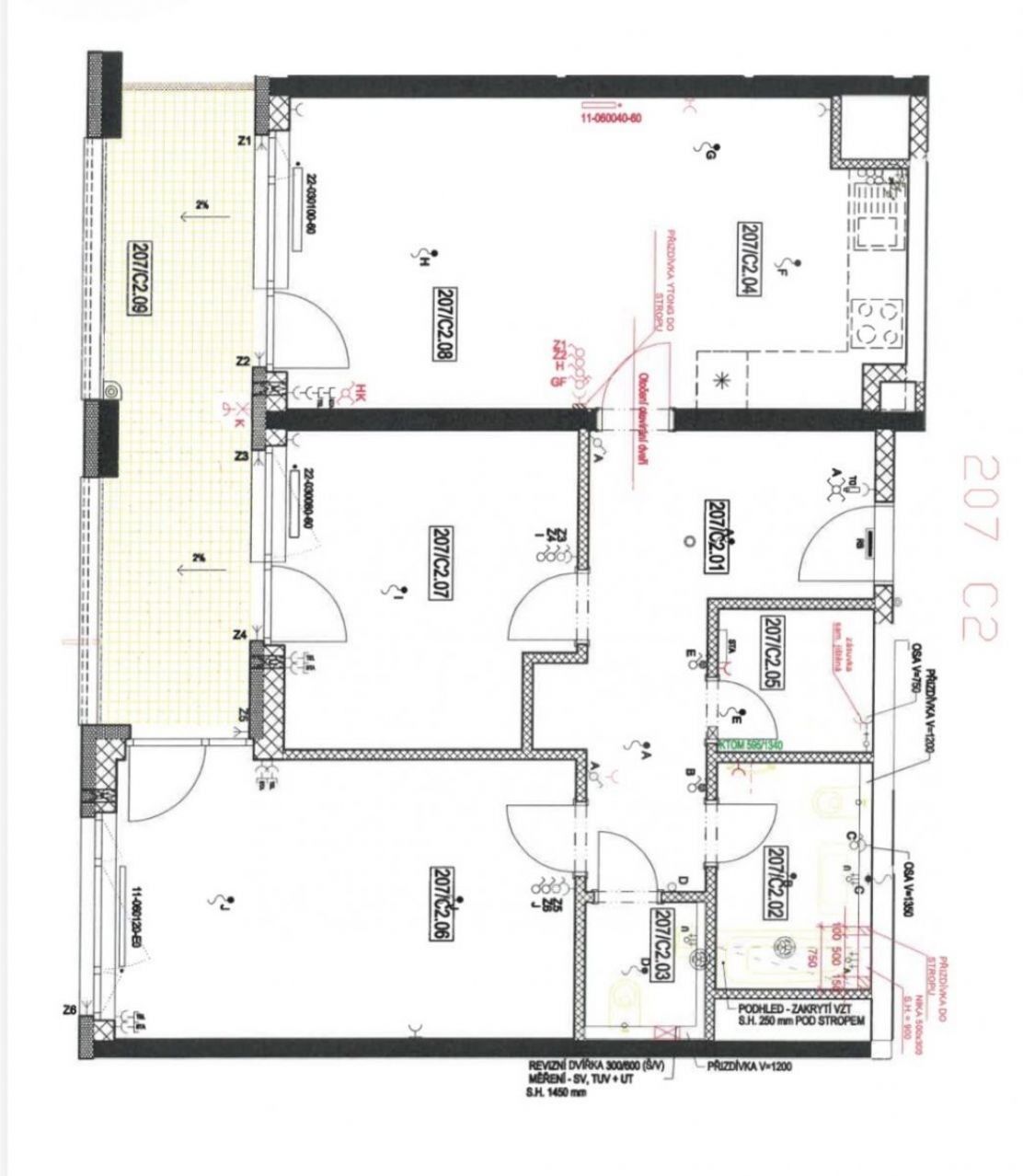 Byt 3+kk · 100 m² · Praha - 3