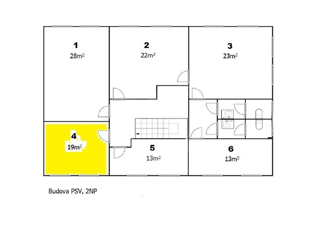 Pronájem kancelář - Hlinsko, Rudolfov, 19 m²