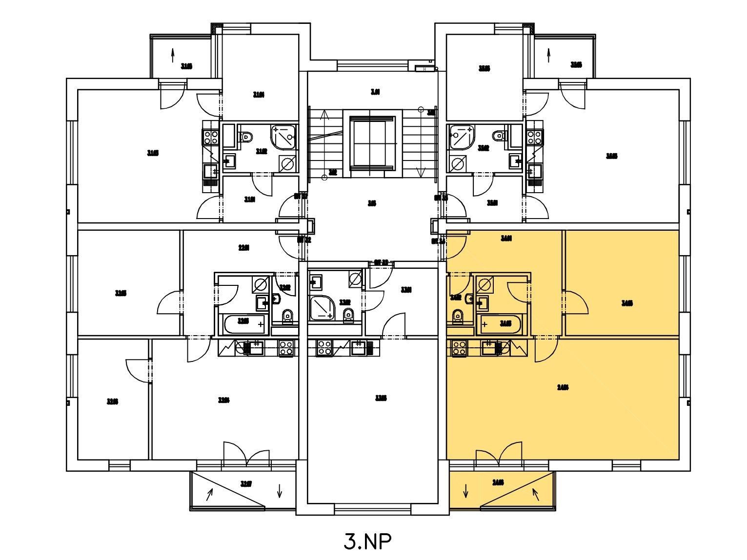 Byt 2+kk · 60 m² · Kadečkové, Praha - Letňany - 3