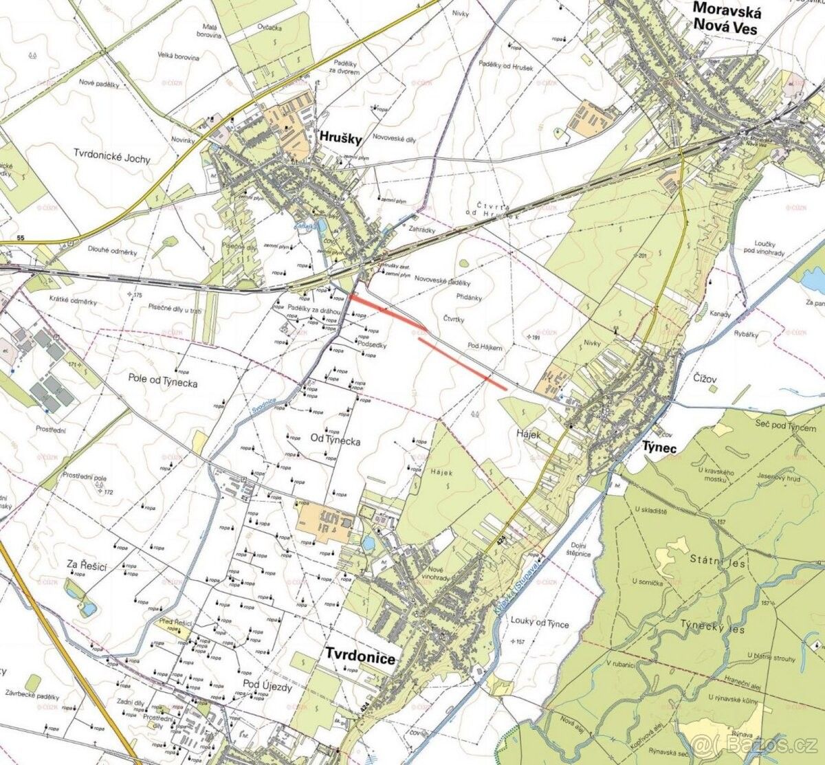 Pozemky pro bydlení, Týnec u Břeclavě, 691 54