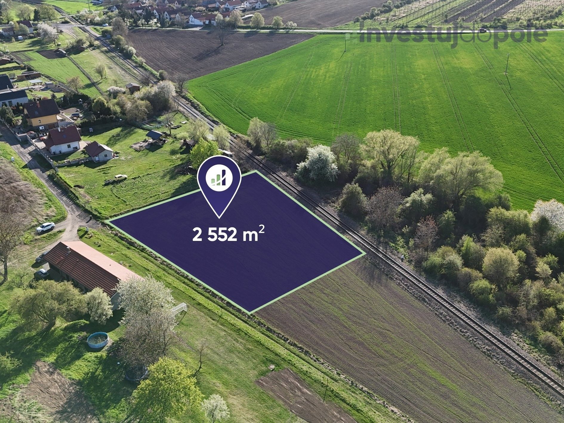 Zemědělský pozemek · 2 552 m² · Ctiněves - 3