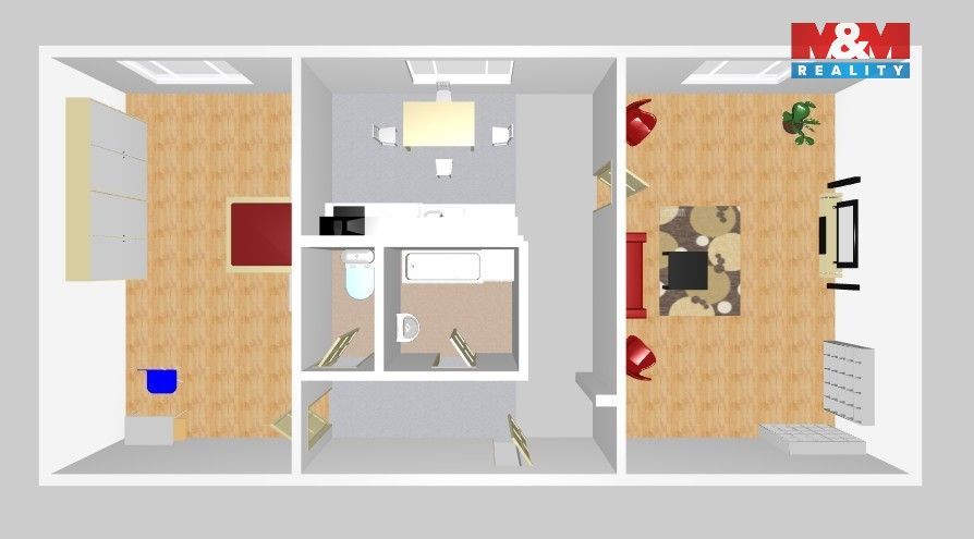 Prodej byt 2+1 - Chomutovská, Kadaň, 54 m²