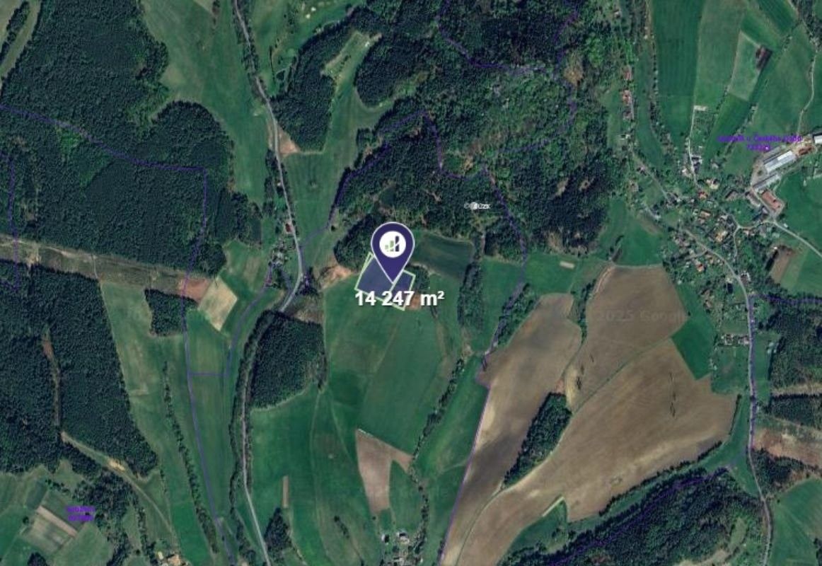 Zemědělské pozemky, Český Dub, 14 247 m² - 2