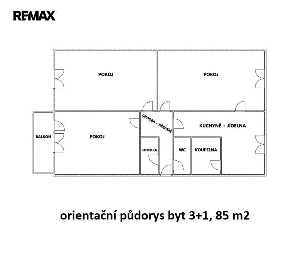 Byt 3+1 · 81 m² · Slámova 502, Prachatice II - 4