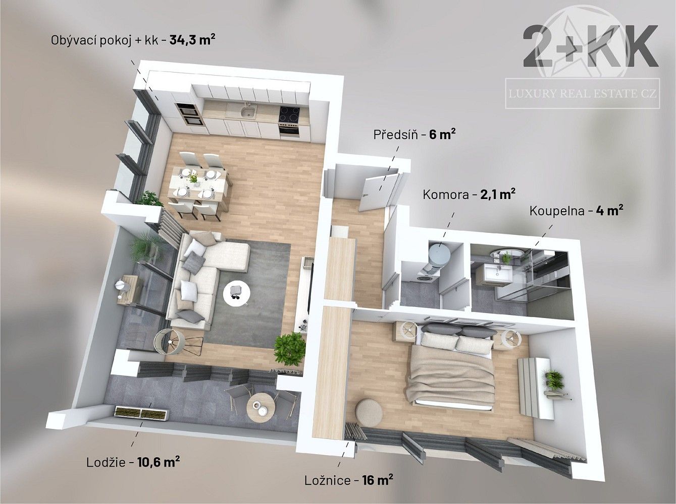 2+kk, Praha - Vysočany, okres Praha 9, Hlavní město Praha, 72 m² - 2