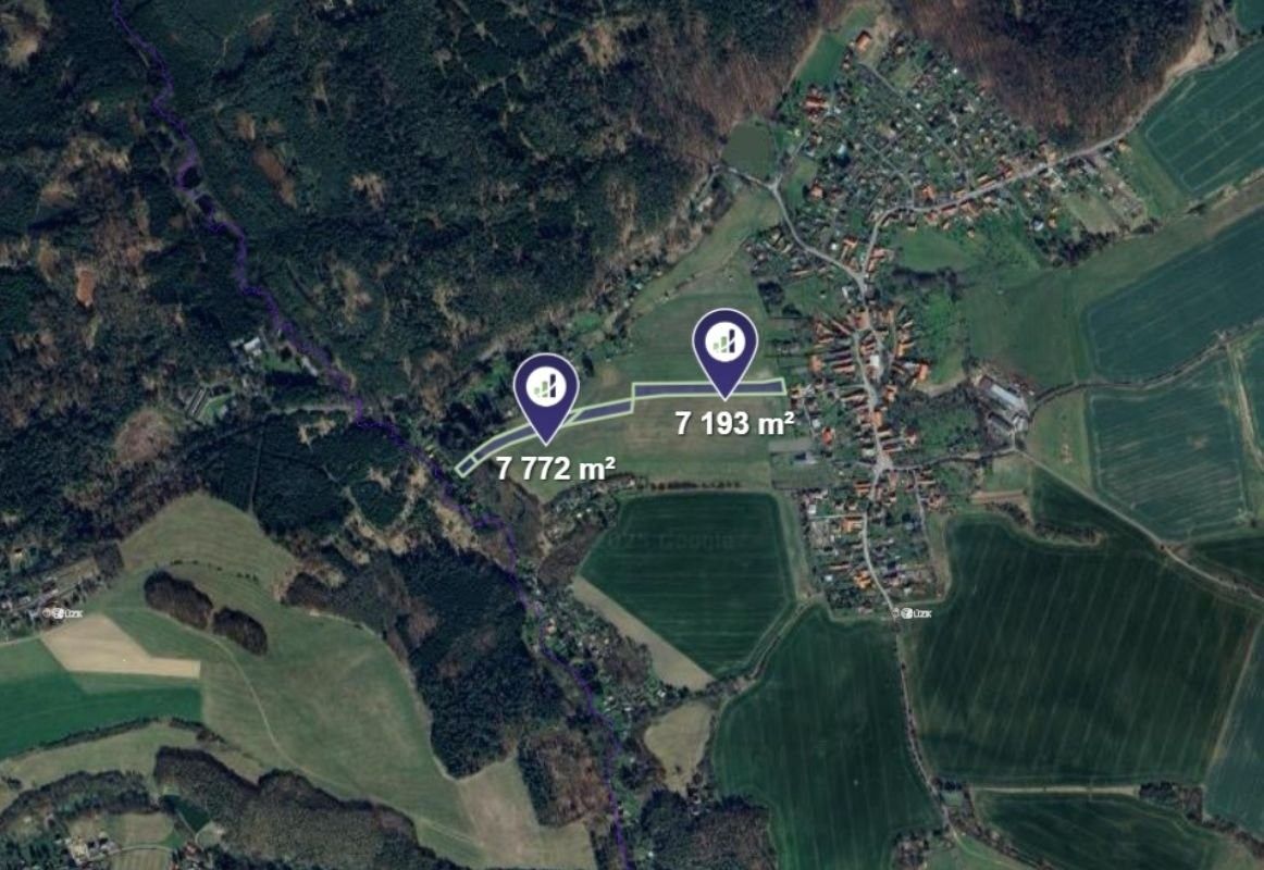 Prodej zemědělský pozemek - Černé Voděrady, 3 741 m²