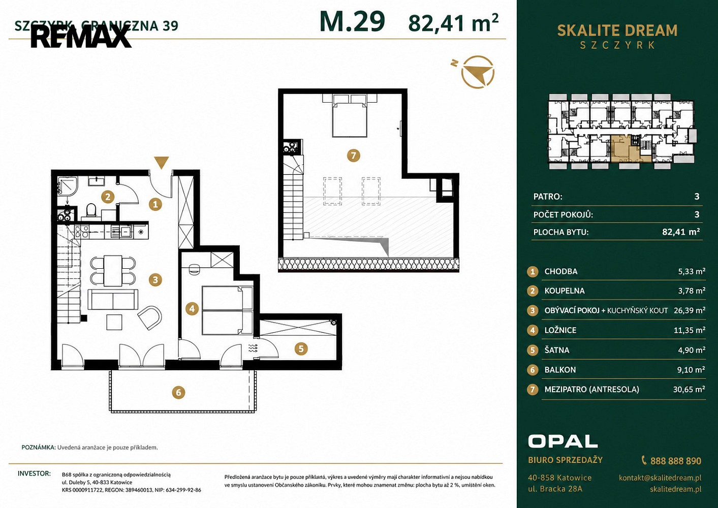 Byt 3+kk · 82 m² · Szczyrk, Polsko - 3