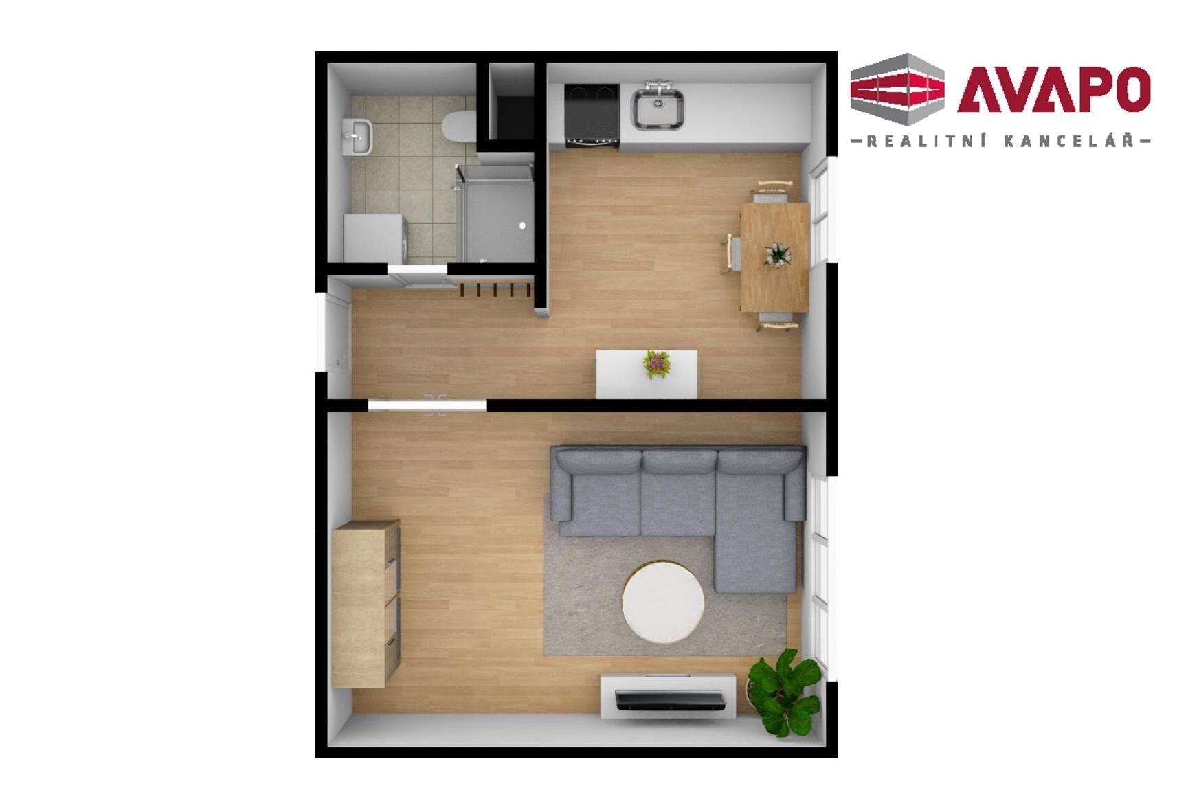 Pronájem byt 1+1 - Holasická, Opava, 35 m² - 2