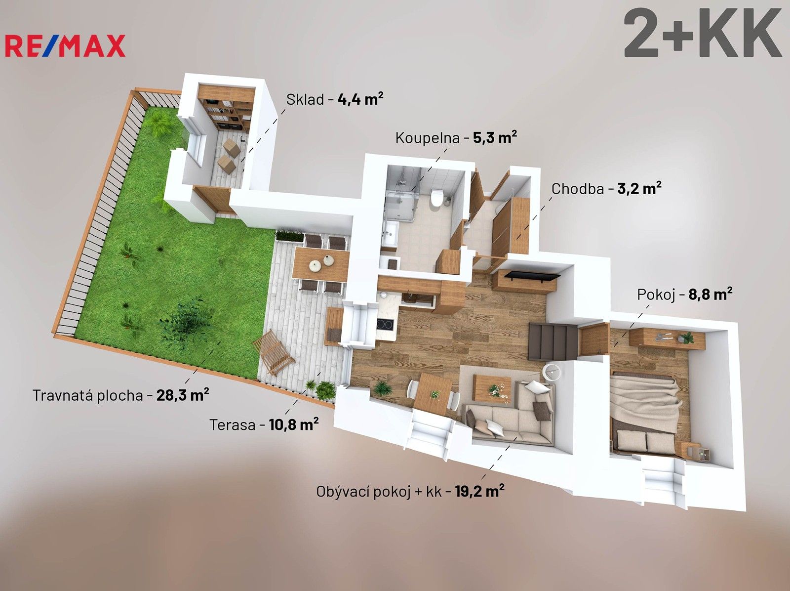 Prodej byt 2+kk - Nádražní, Svoboda nad Úpou, 37 m²