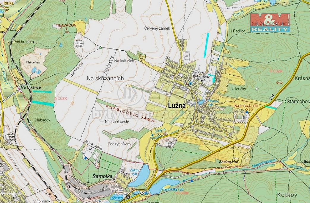Komerční pozemky, Lužná, okres Rakovník, Středočeský kraj - 1
