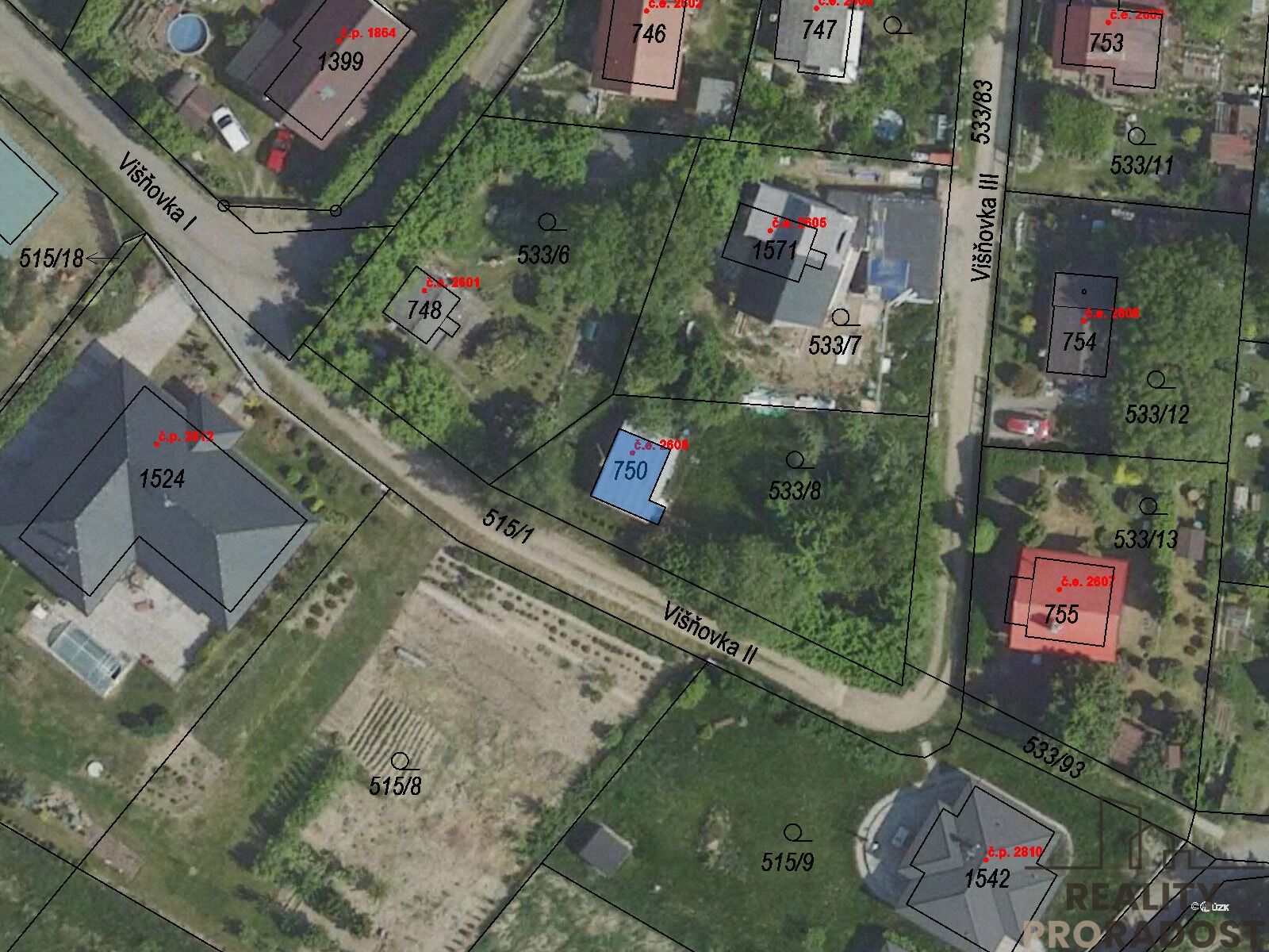 Pozemky pro bydlení, Kamenice, 602 m²