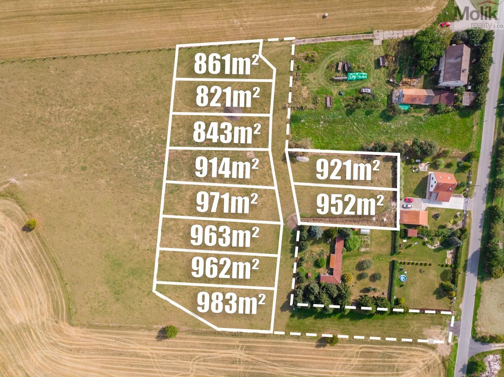 Pozemky pro bydlení, Velký Bor, 921 m²