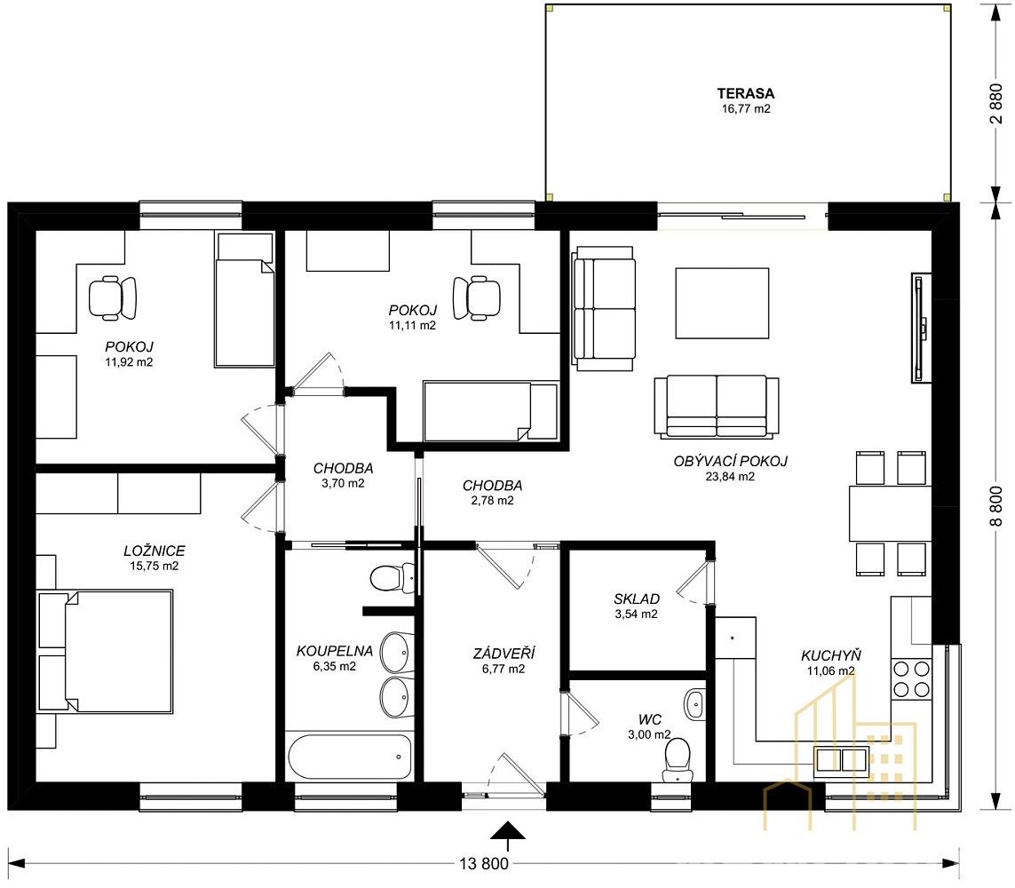 Prodej rodinný dům - Foltova, Ostrava - Stará Bělá, 121 m² - 5