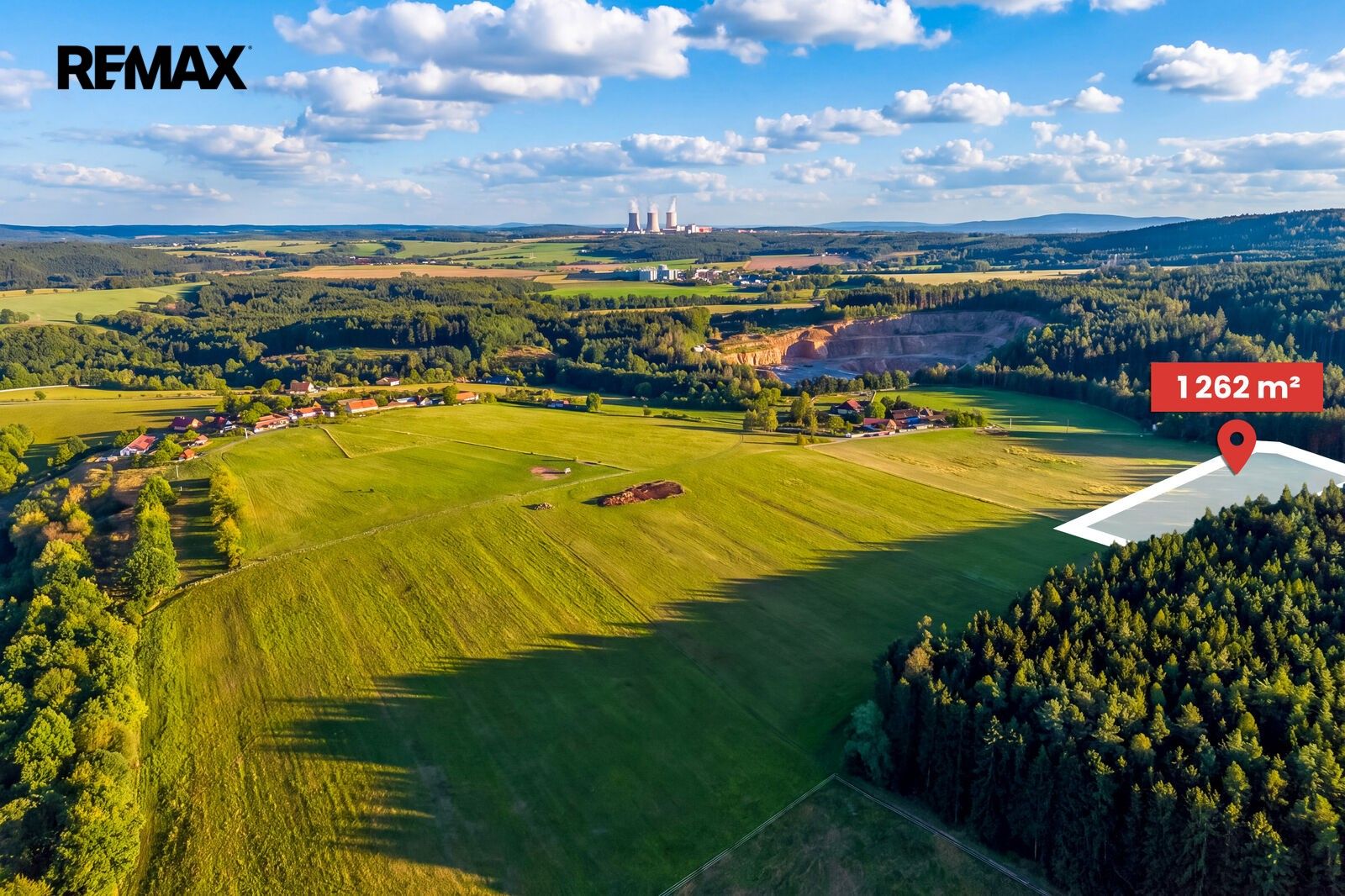 Pozemky pro bydlení, Albrechtice nad Vltavou, 1 262 m² - 2