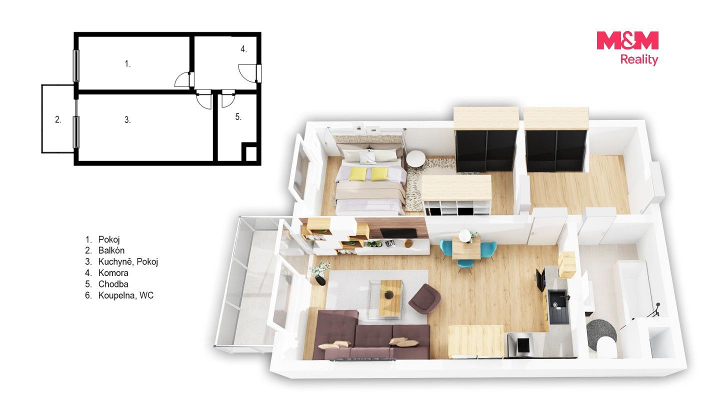 Prodej byt 2+kk - Kryšpínova, Praha, 60 m² - 5