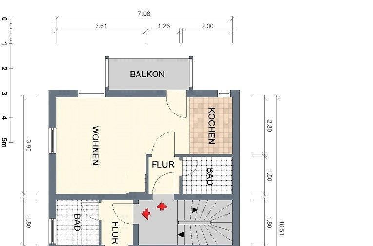 1+1, , Bádensko-Württembersko, 31 m² - 1