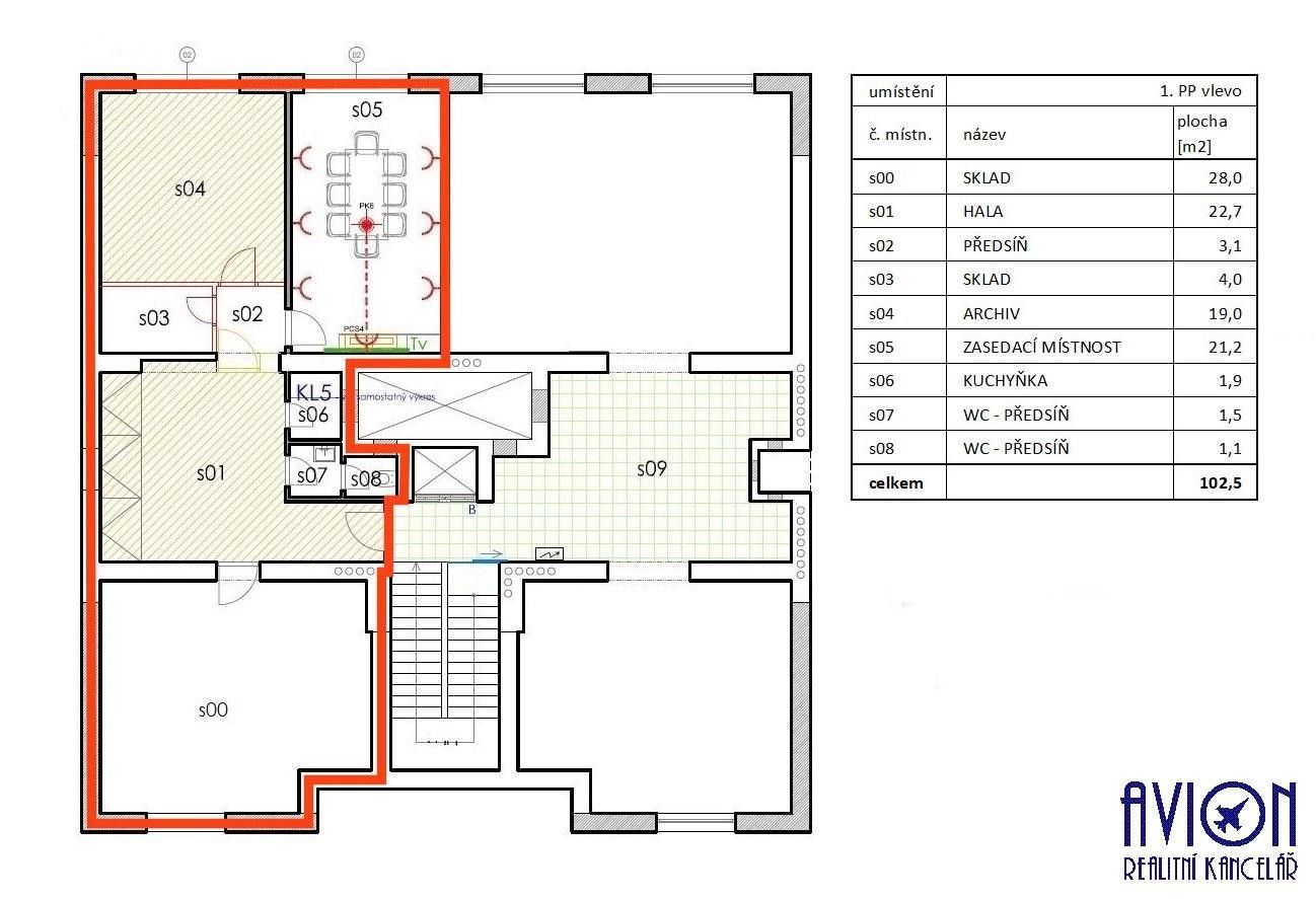 Kancelář · 103 m² · Bozděchova, Praha - 4