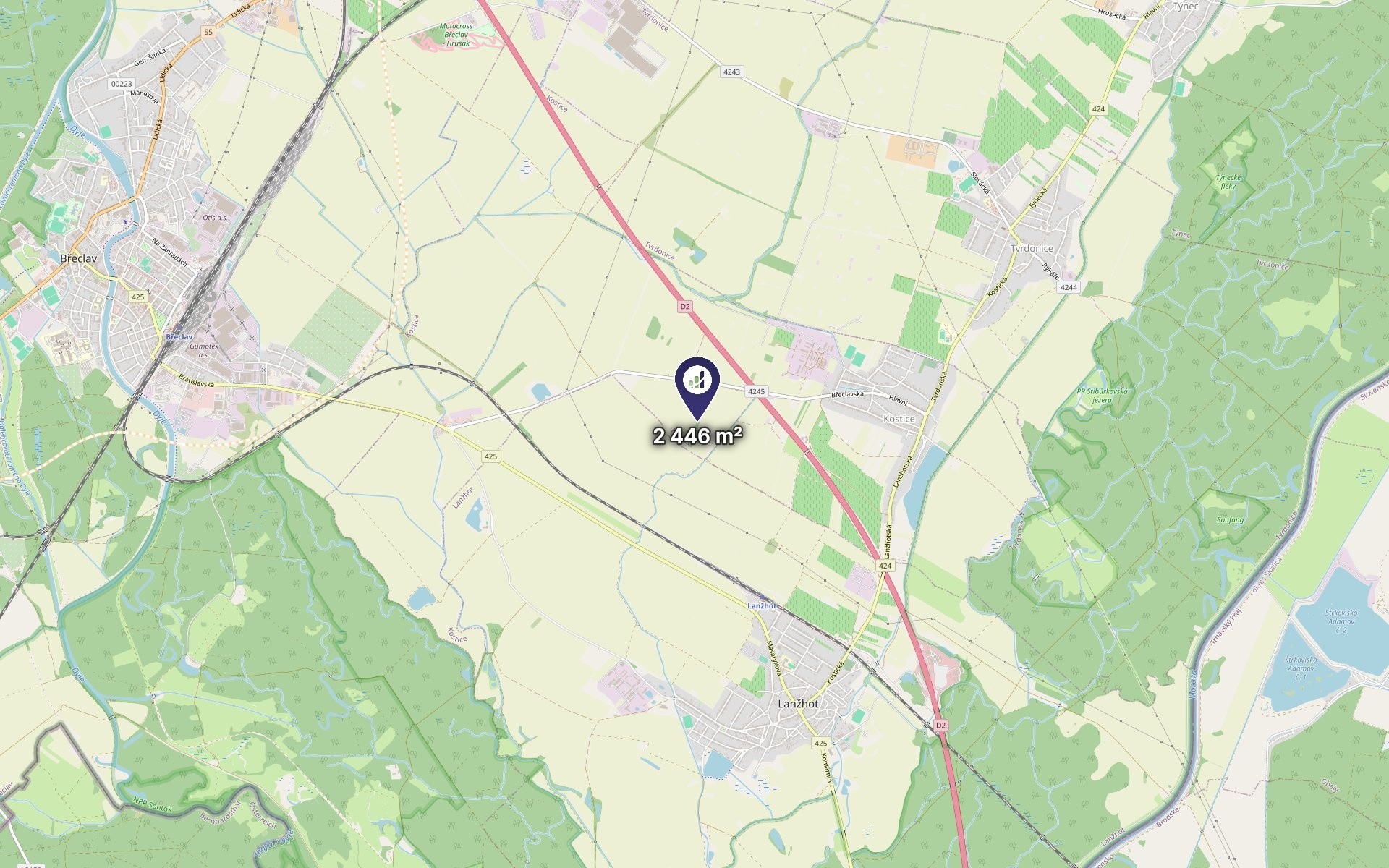 Zemědělský pozemek · 2 446 m² · Kostice - 3