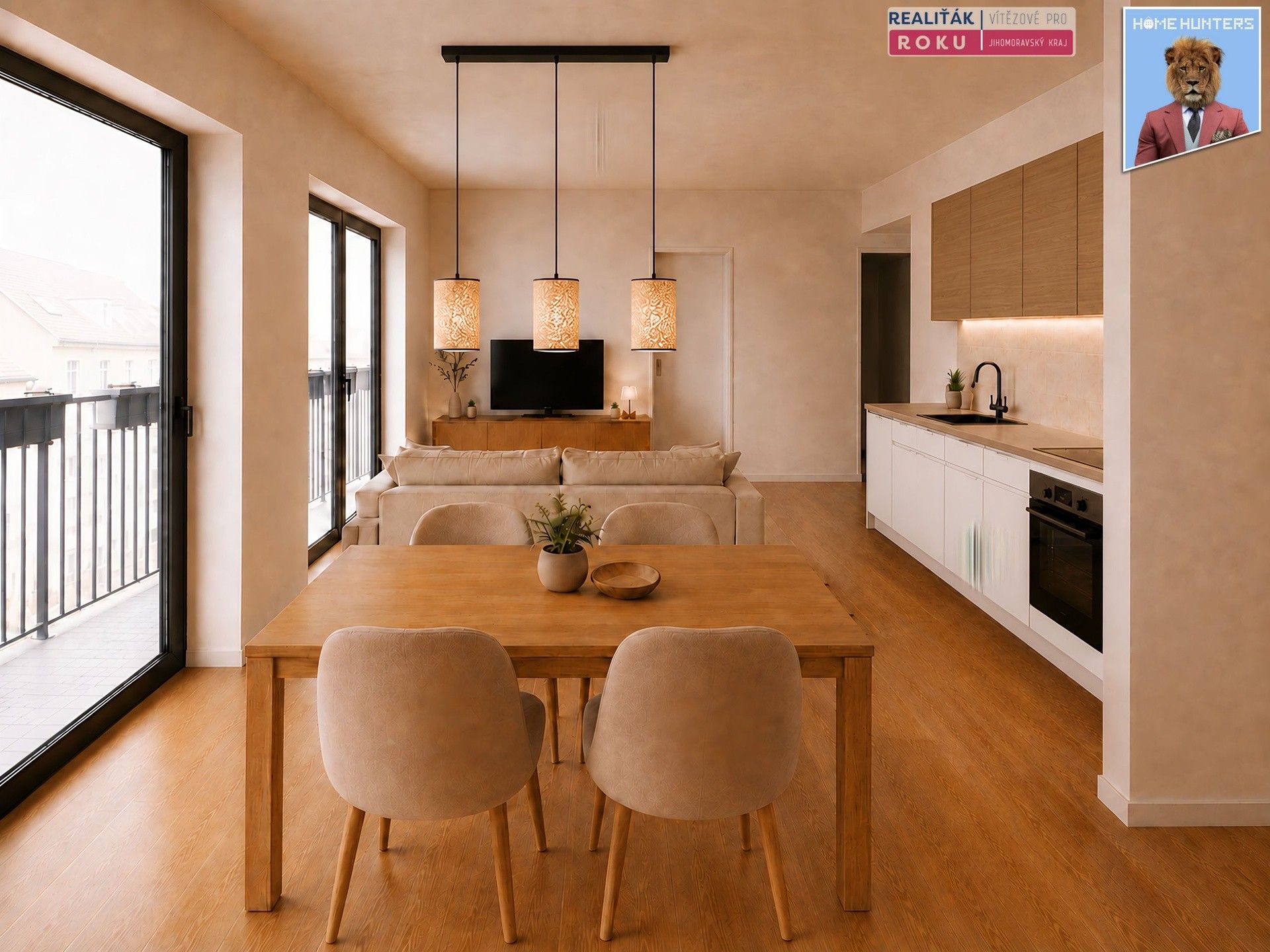 3+kk, Mezírka, Brno Veveří, 54 m² - 1