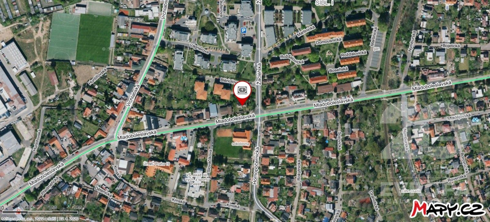 Prodej komerční pozemek - Mladoboleslavská, Praha, 937 m²