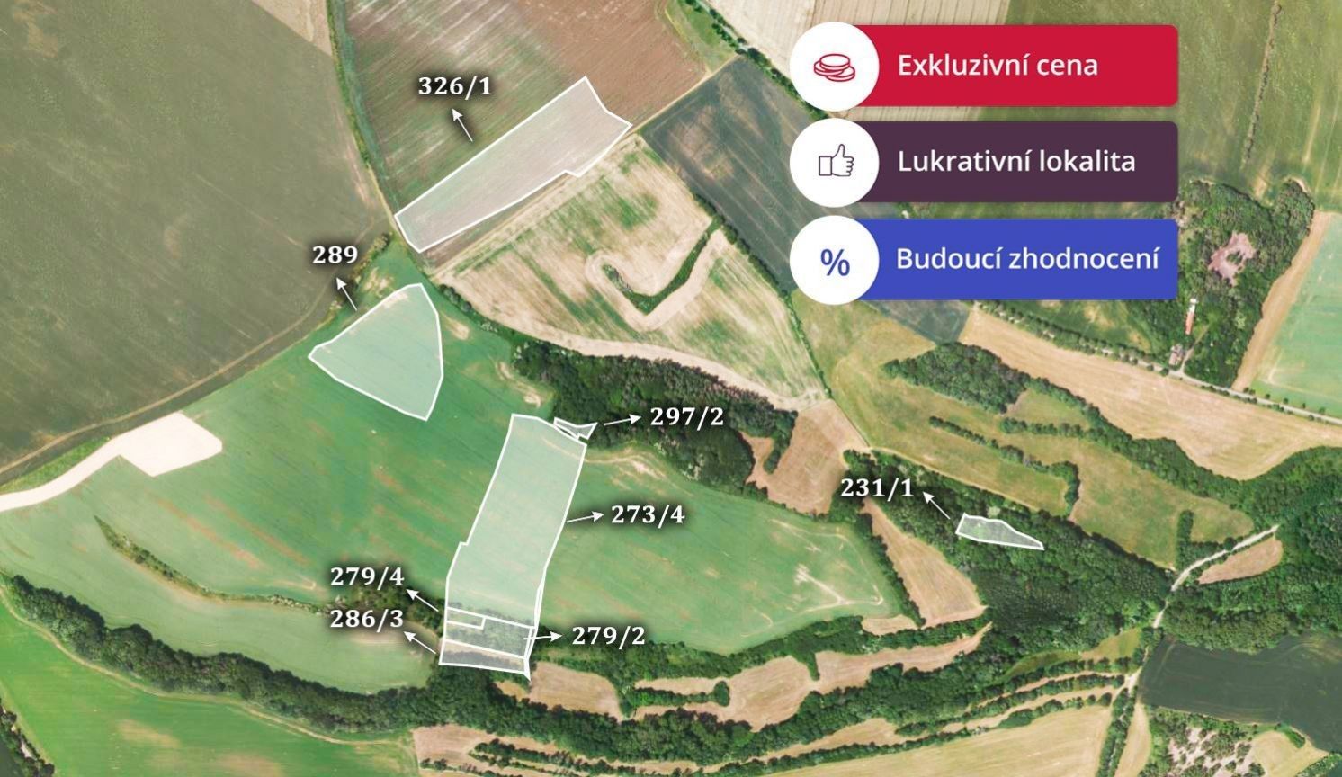 Zemědělské pozemky, Miskovice, 18 236 m²
