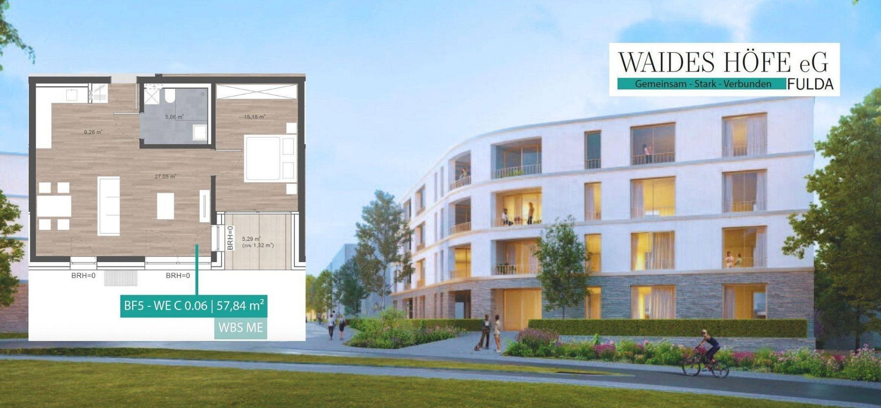 2+1, , Hessen, 58 m² - 1