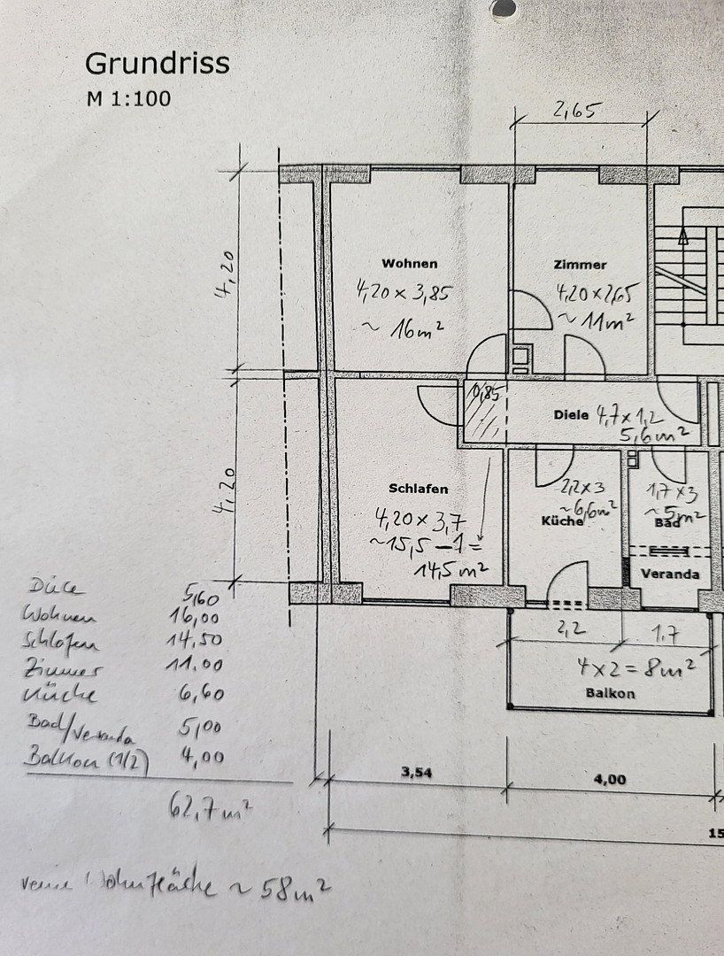 2+kk, Rosenbergstr. 151 Stuttgart West Baden-Württemberg 70193, 63 m² - 2