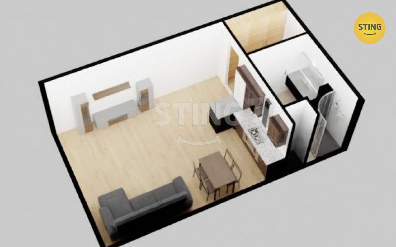 Pronájem byt 1+kk - Antonína Sovy, Opava, 32 m²