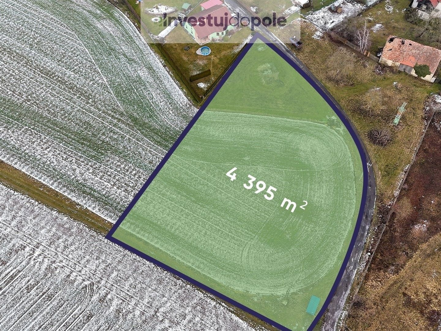 Pozemky pro bydlení, Kovanec, 4 395 m²