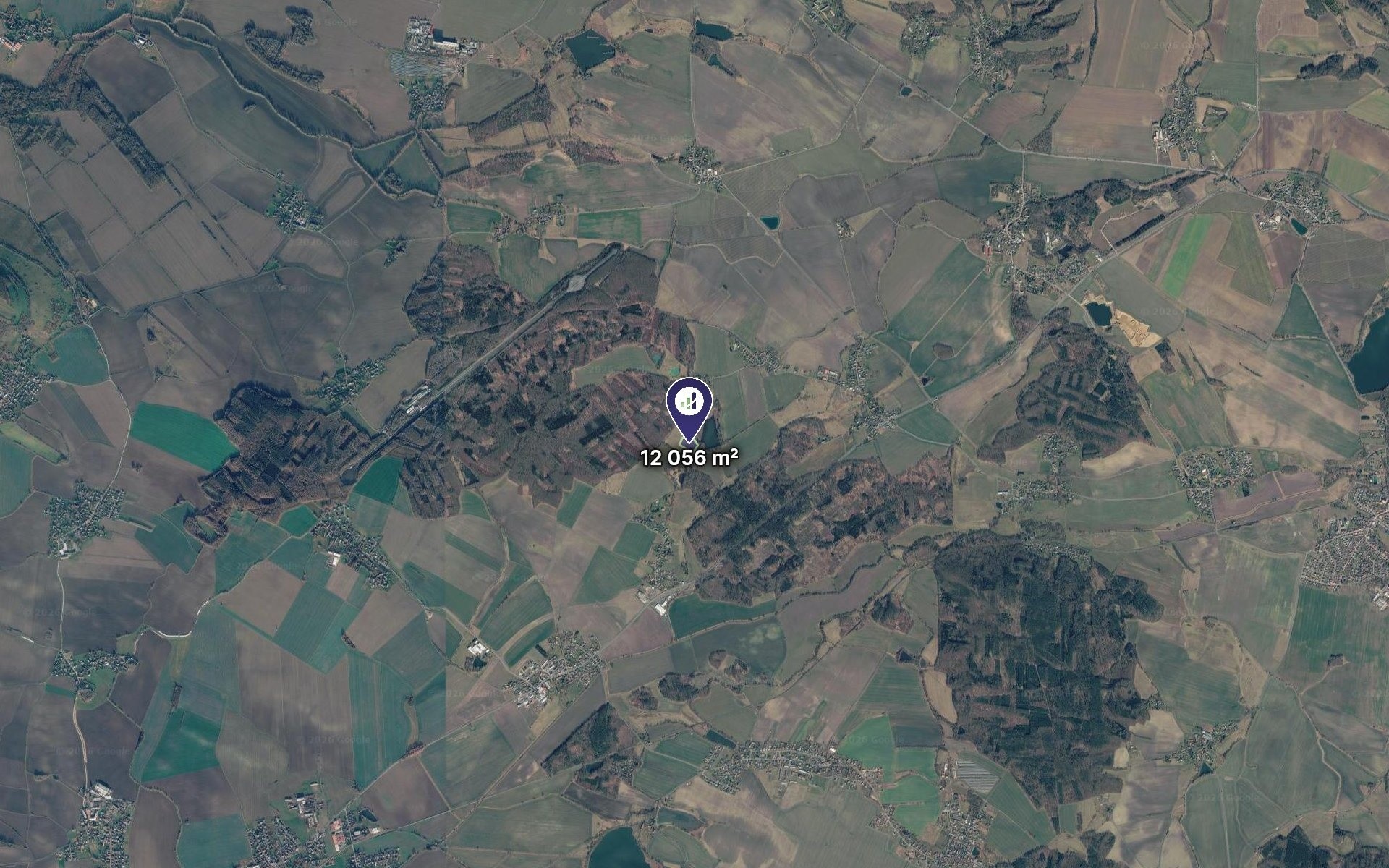 Prodej zemědělský pozemek - Obrubce, 12 056 m² - 2