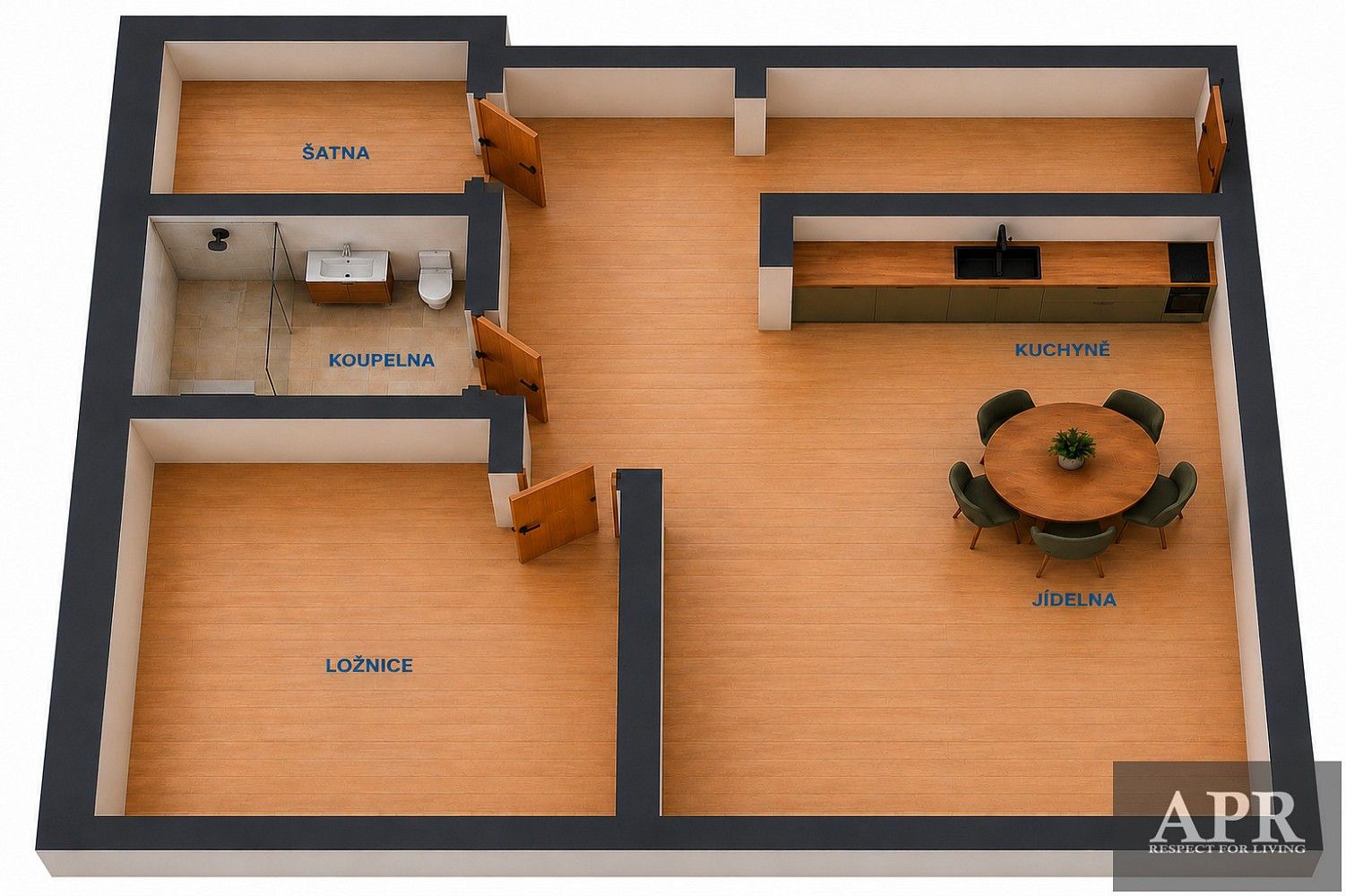 Pronájem byt 2+kk - Uherský Brod, okres Uherské Hradiště, Zlínský kraj, 54 m² - 2