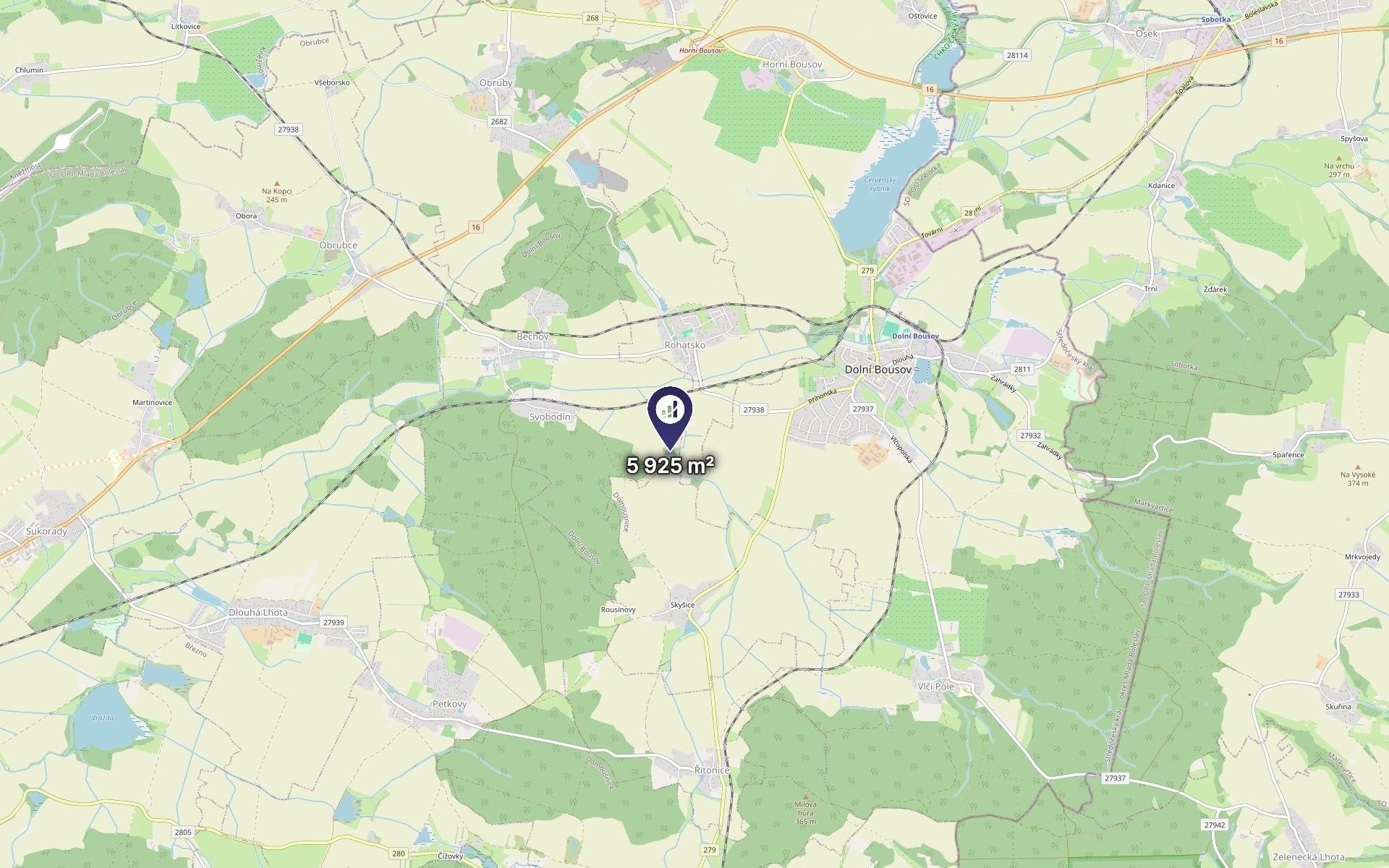 Zemědělský pozemek · 5 925 m² · Dolní Bousov - 3