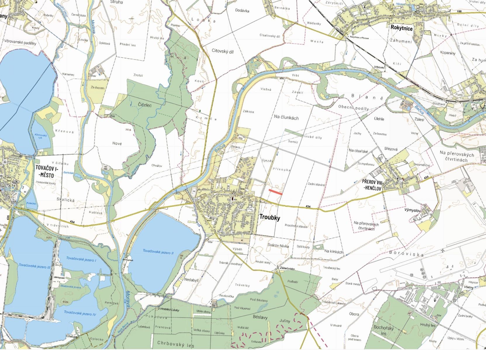 Zemědělské pozemky, Troubky - 2