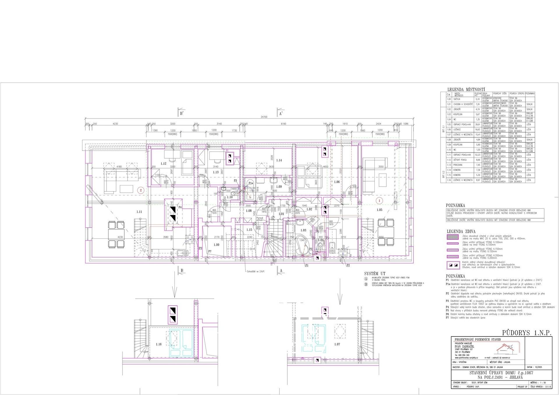 Prodej byt 3+kk - Kosmákova, Jihlava, 160 m²