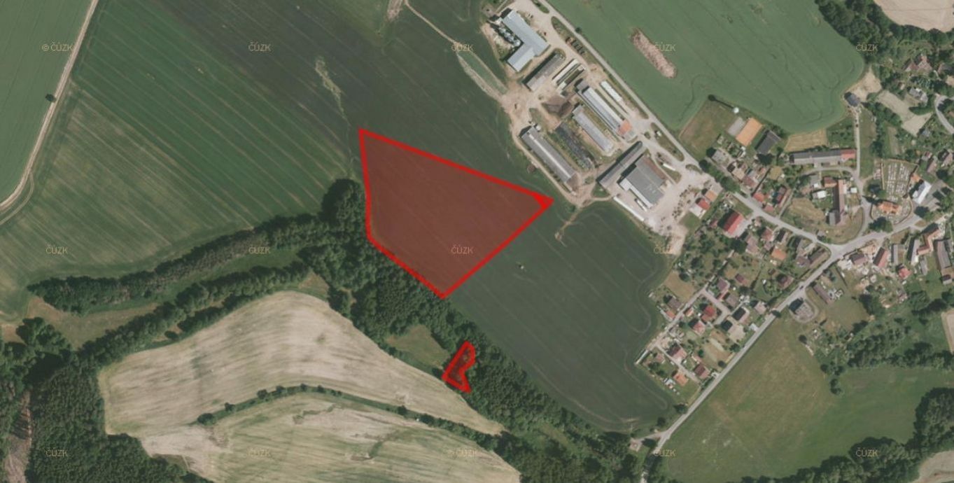 Prodej zemědělský pozemek - Šebířov, 23 842 m²