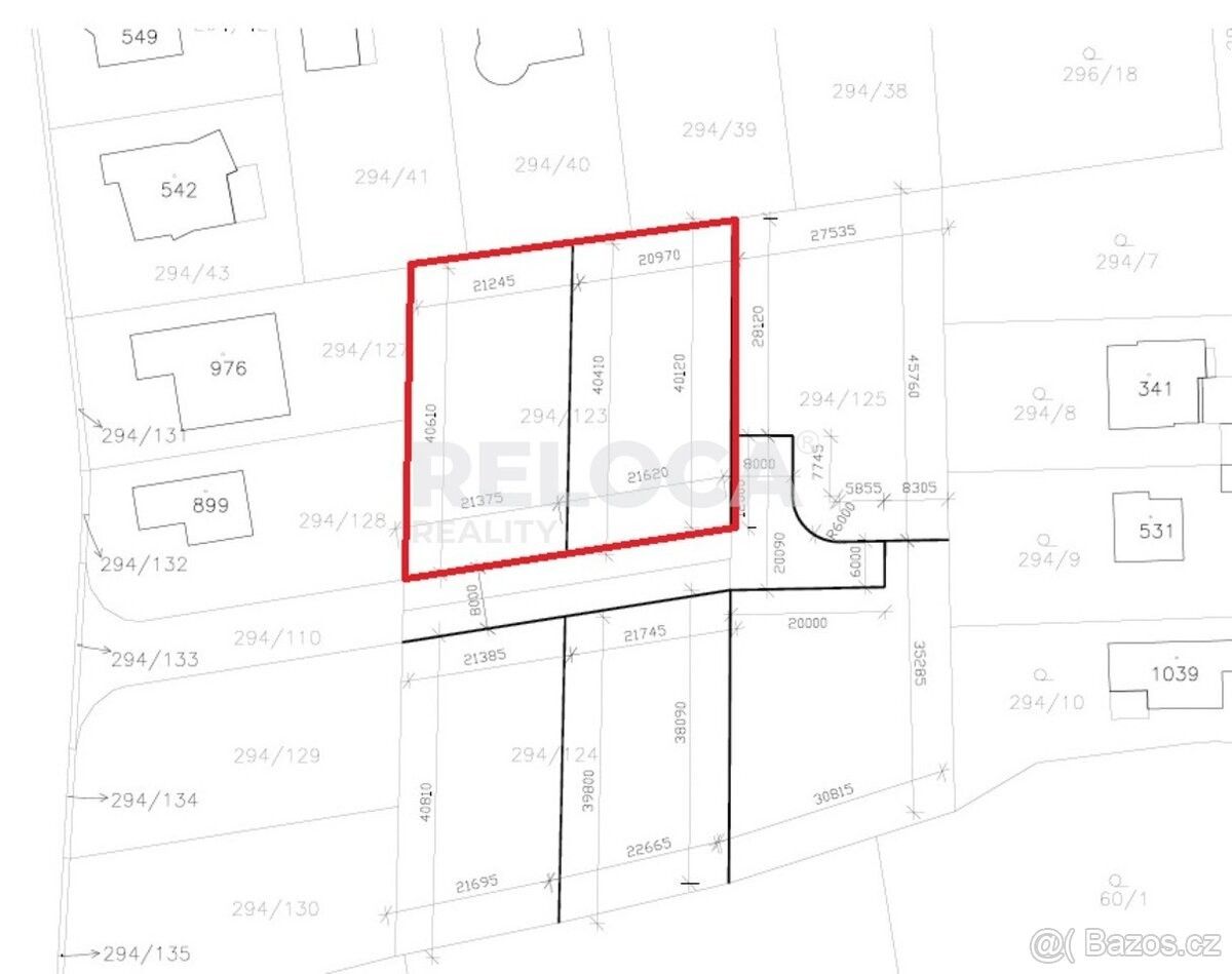 Prodej pozemek pro bydlení - Jesenice u Prahy, 252 42, 850 m²