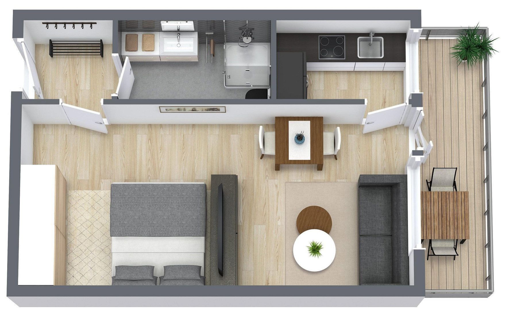1+1, Drygalski-Allee 118 München Solln Bayern 81477, 36 m² - 2