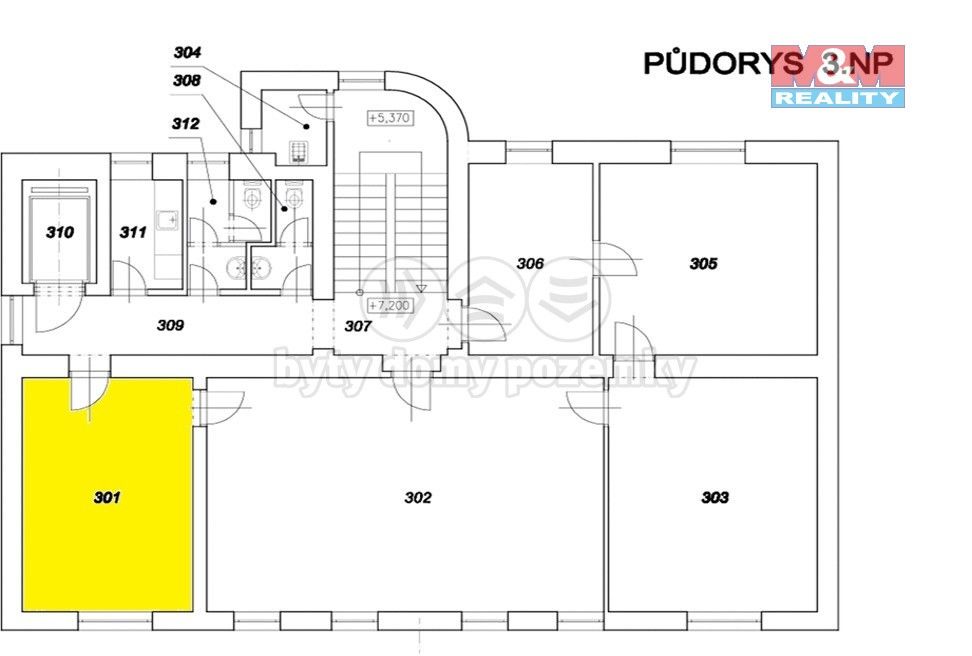 Pronájem kancelář - Kafkova, Ostrava, 21 m²