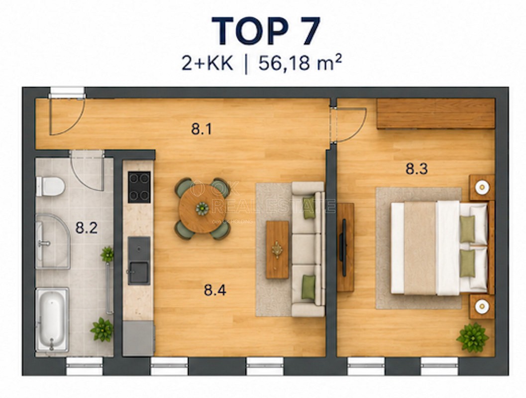 Prodej byt 2+kk - Groß-Siegharts, Rakousko, 56 m² - 5