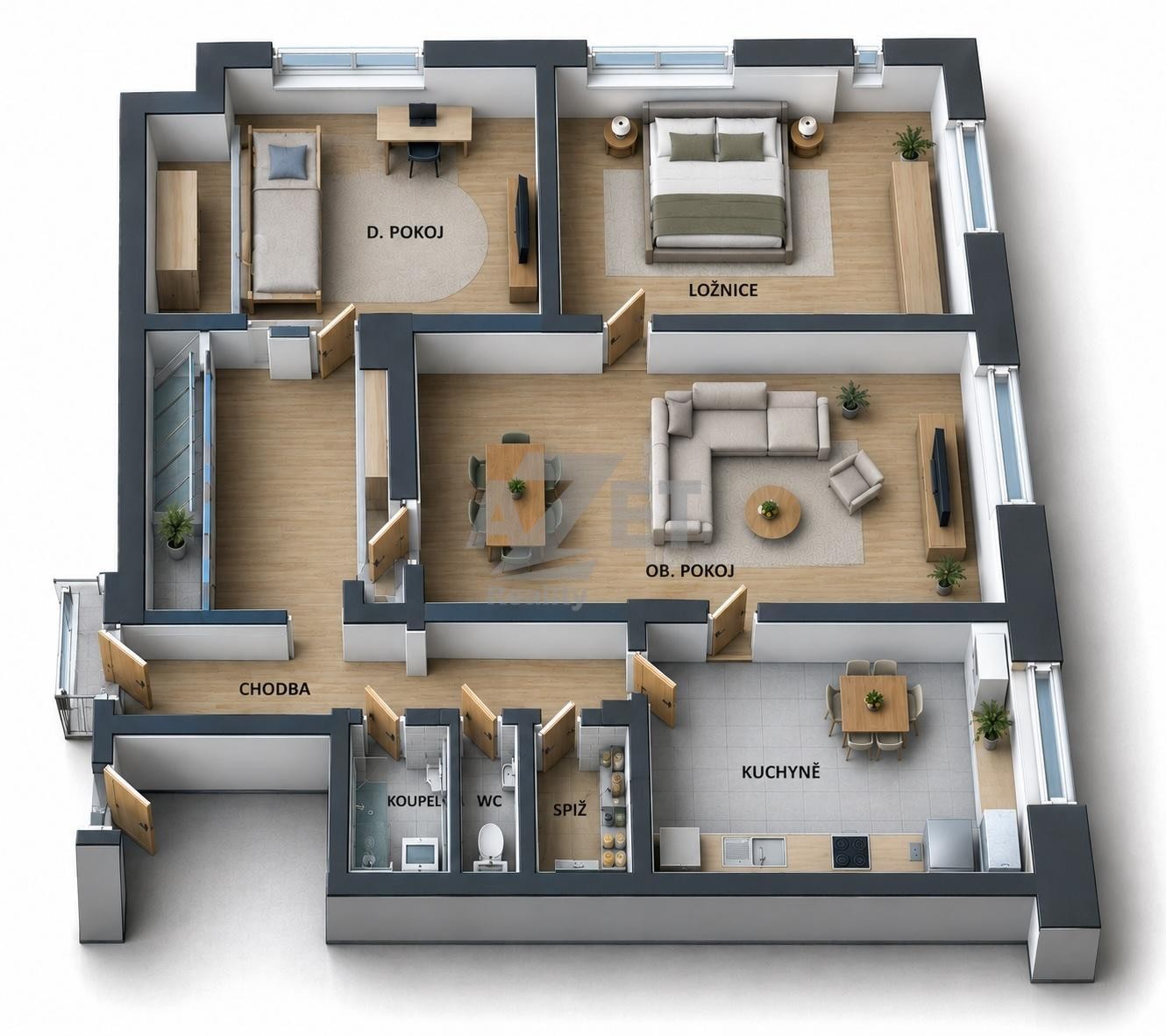 3+1, tř. Osvobození, Karviná, 75 m² - 1