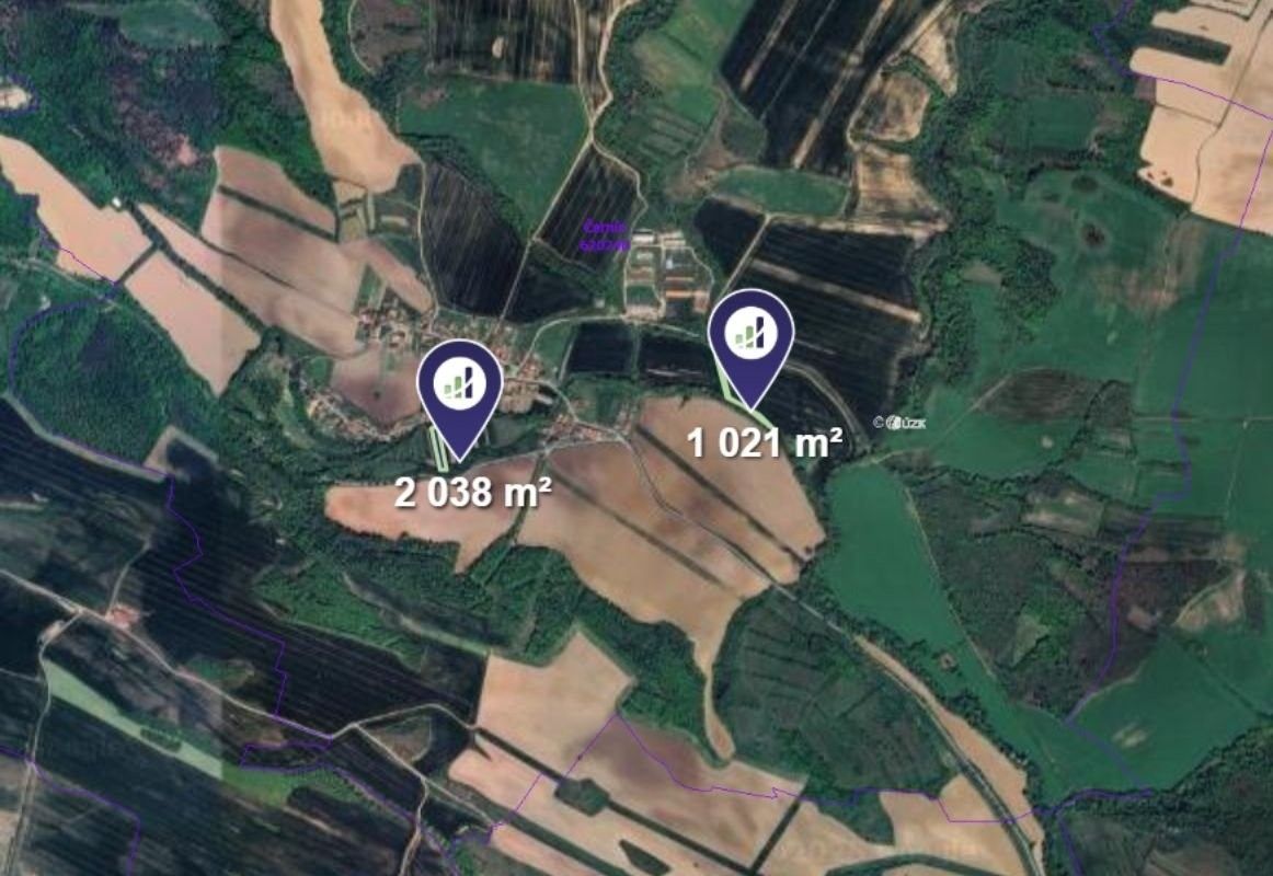 Prodej zemědělský pozemek - Černín, 2 224 m²
