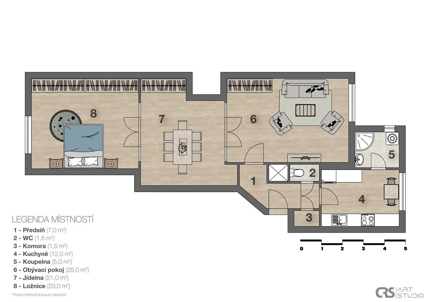 Byt 3+1 · 96 m² · Praha - Vinohrady, okres Praha 2, Hlavní město Praha - 4