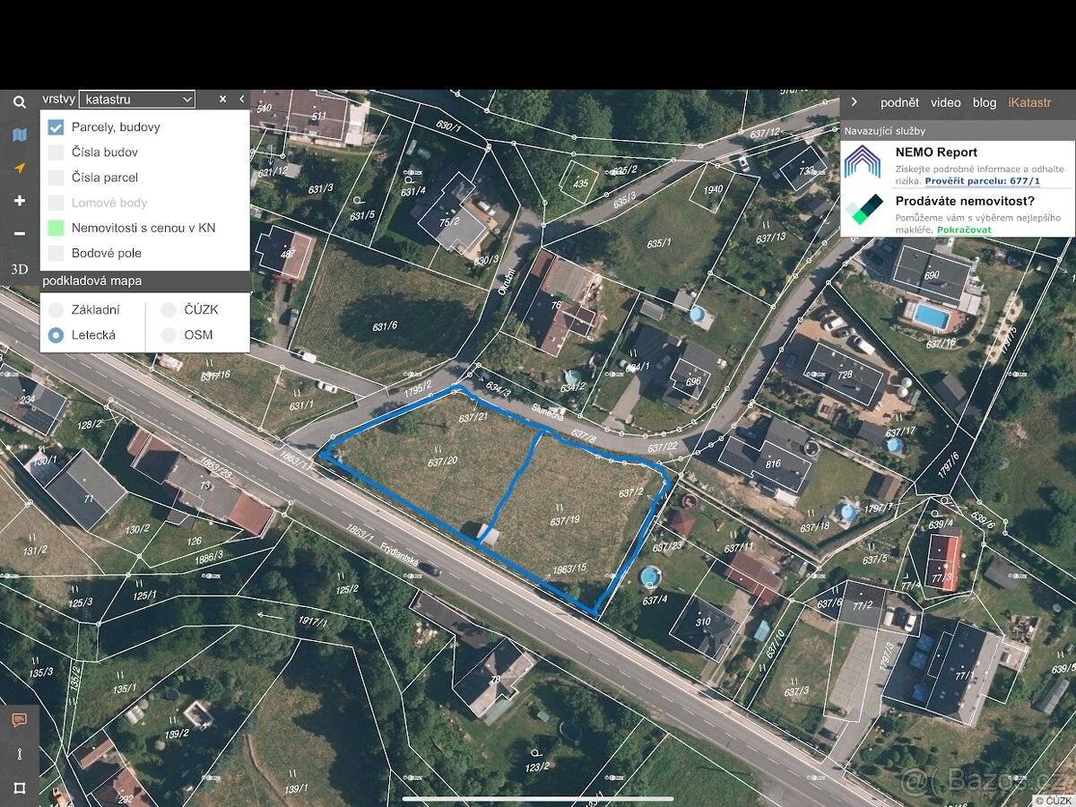 Pozemky pro bydlení, Kryštofovo Údolí, 460 01